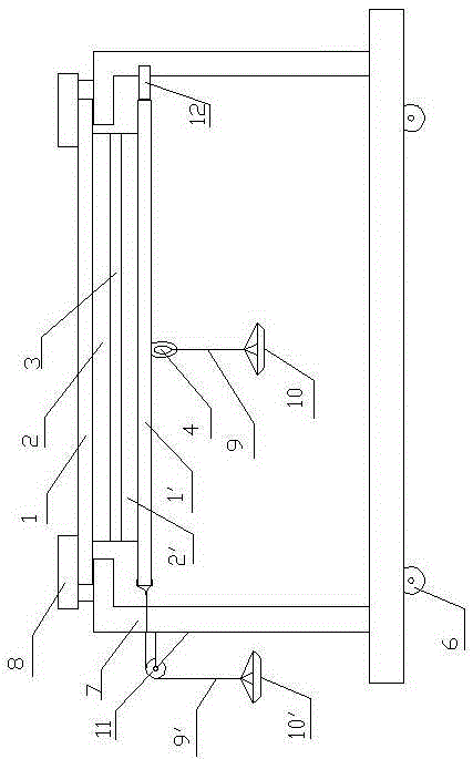 A mechanically connected two-way force creep testing machine