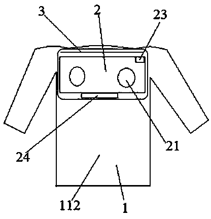 Healthcare clothes provided with massage function at back