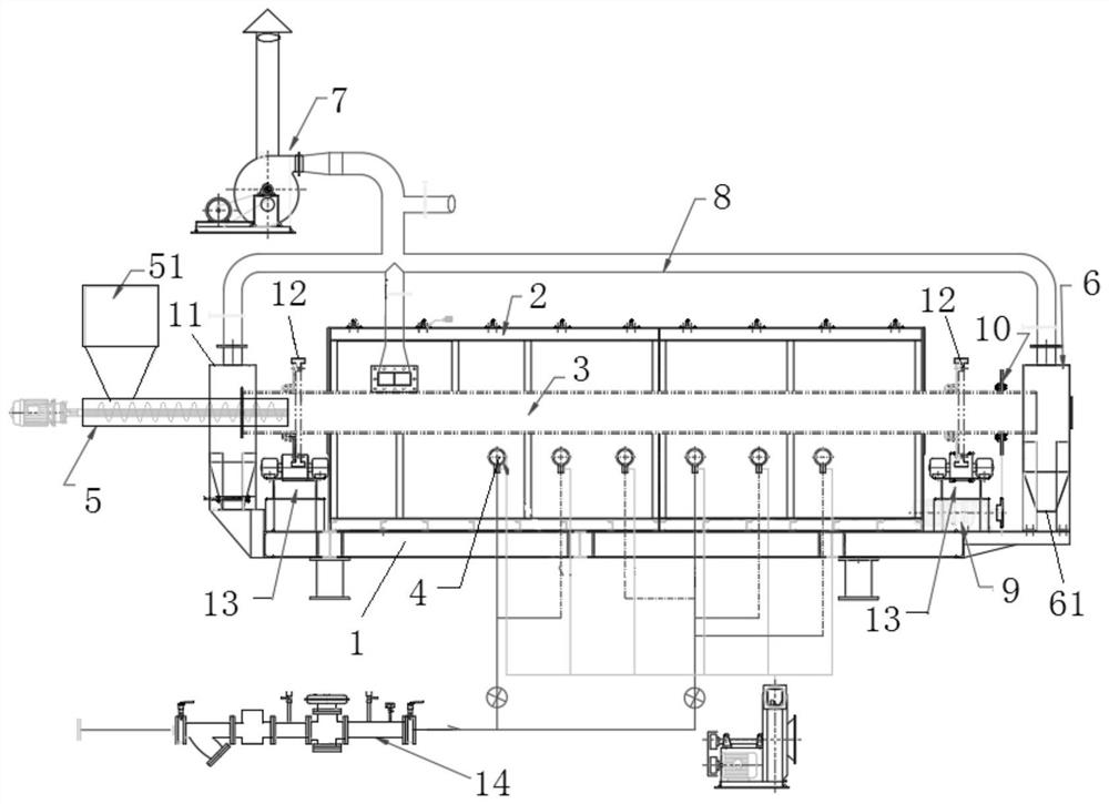 Fuel gas carbonization furnace