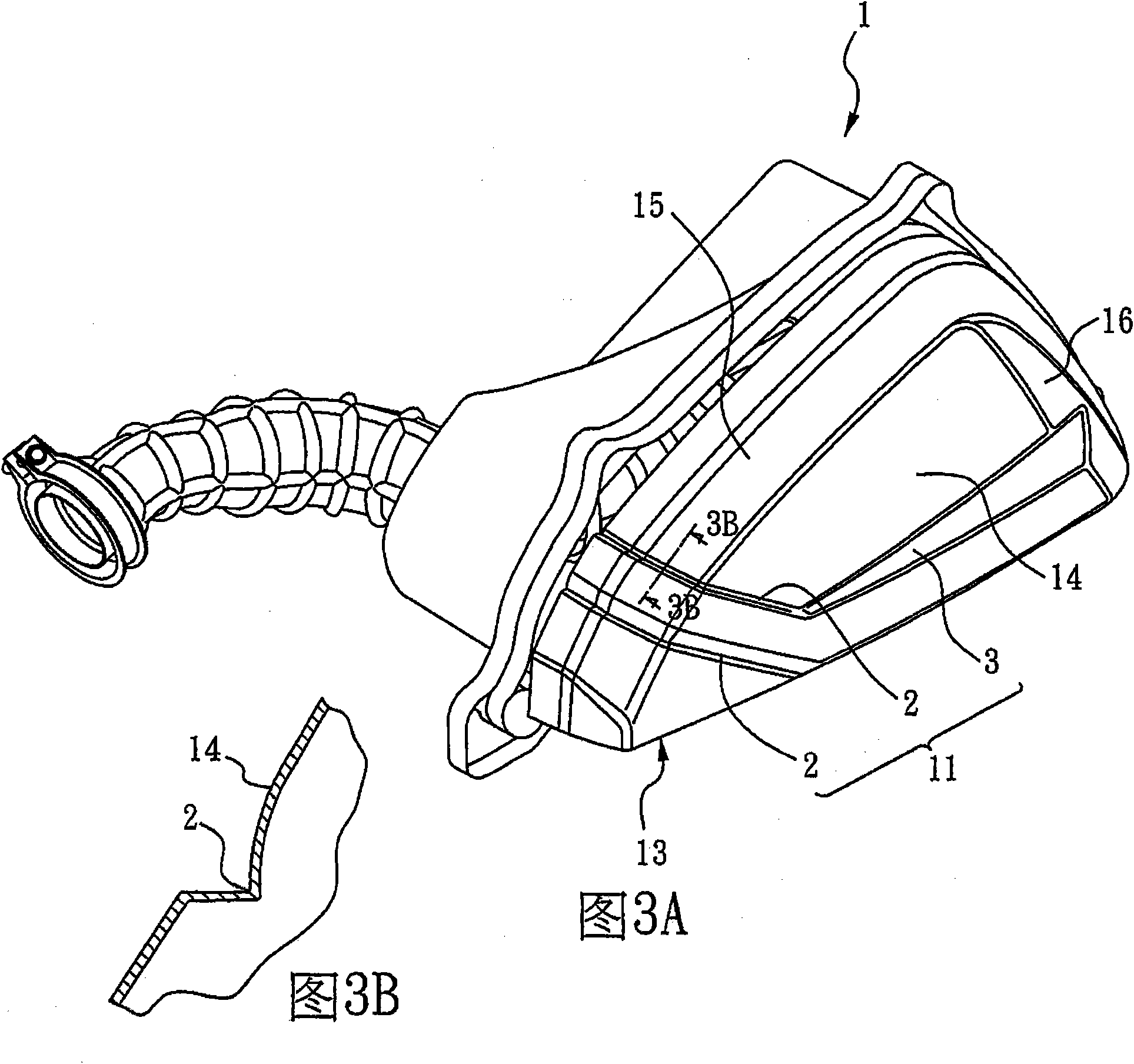 Drain structure of air cleaner for motorcycle