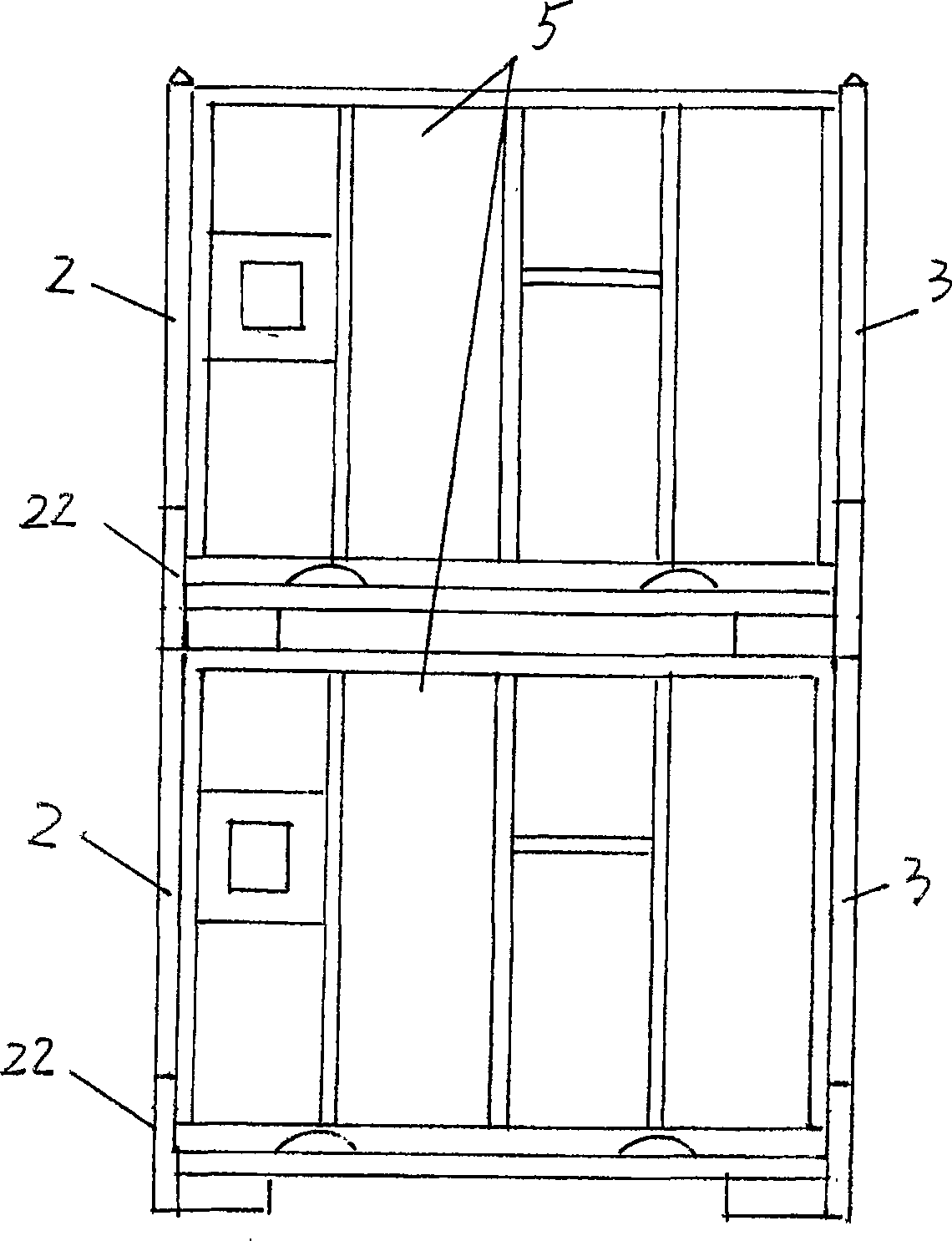 Storage cage in improved structure