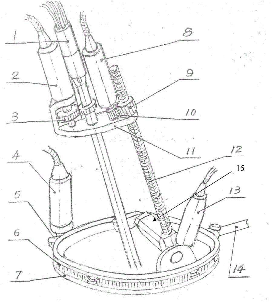 Endoscope clamping mechanical arm