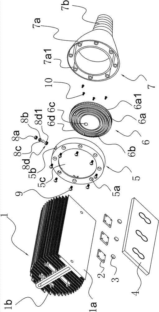 Rotatably positioned LED lamp