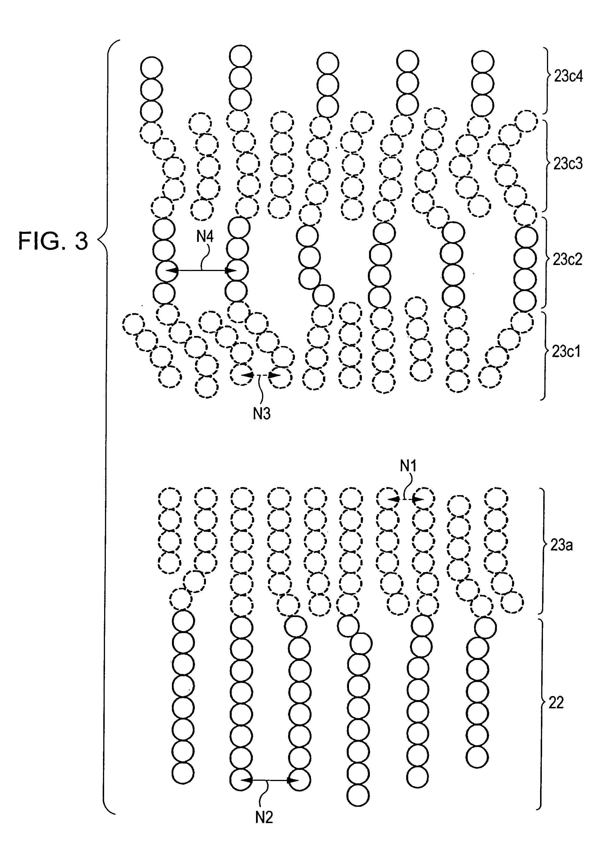 Magnetic sensing device with multilayered pinned magnetic layer having magnetostriction-enhancing layer