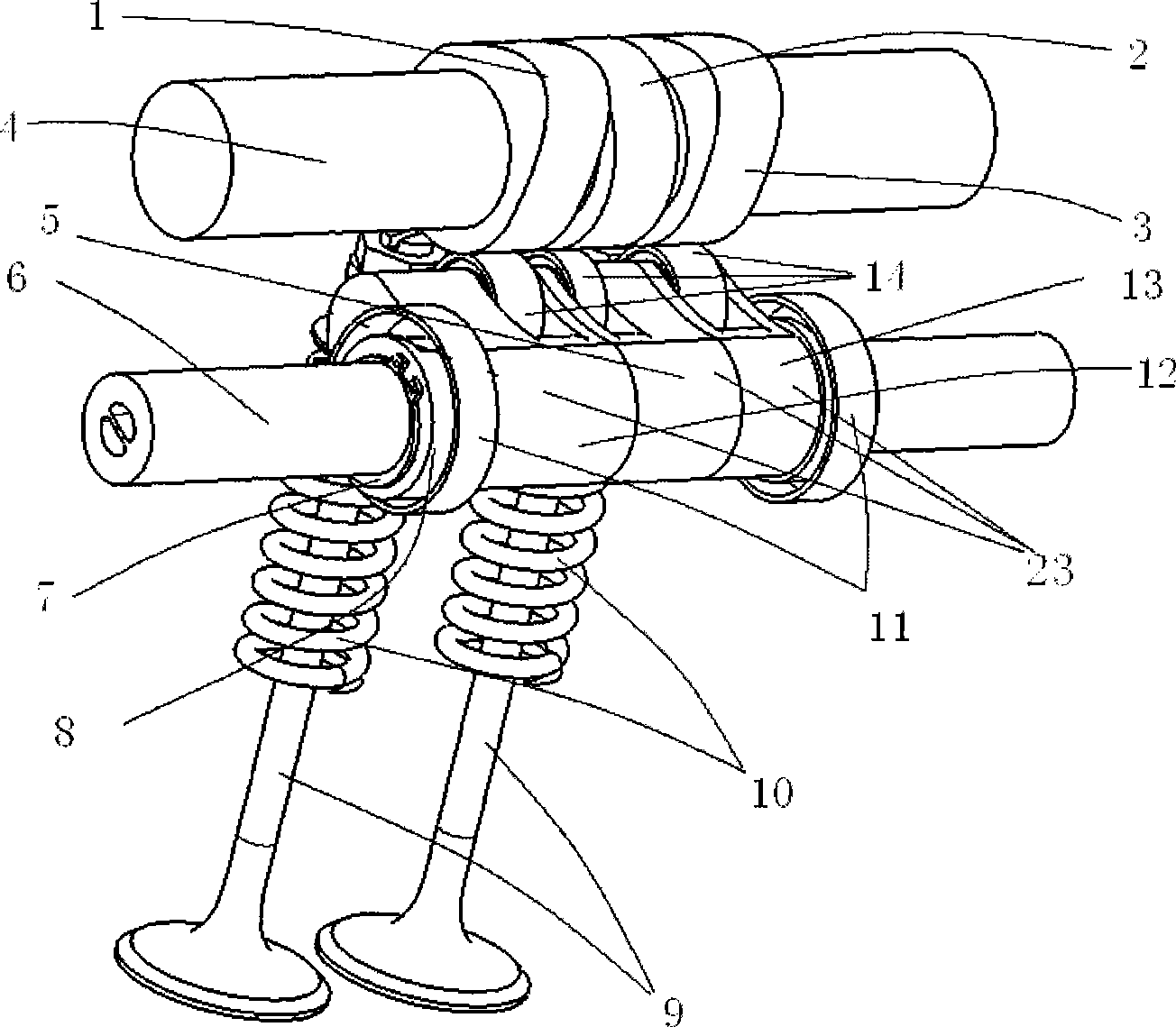 Engine variable valve lift mechanism capable of implementing vat destruction function and its control method