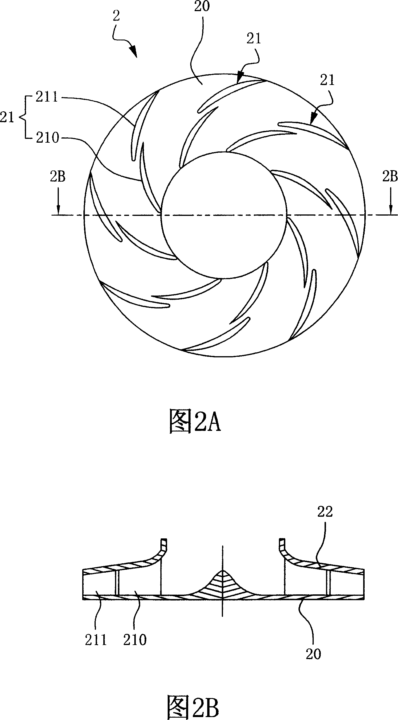 Blade wheel structure and centrifugal fan device using the same