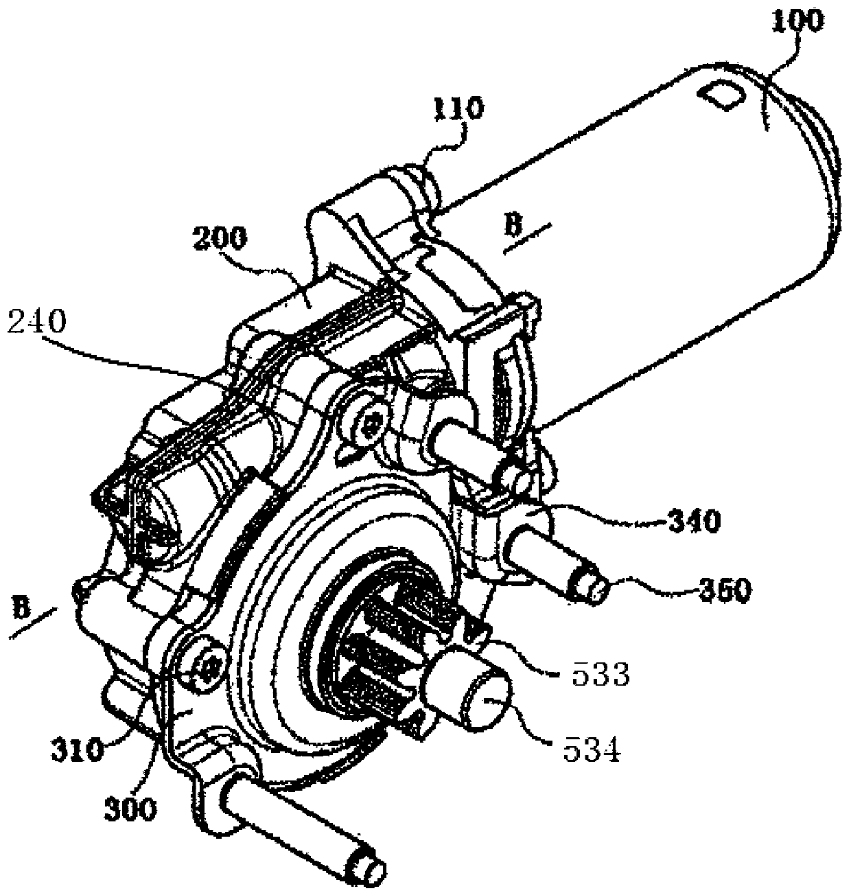 Seat electric lifting adjusting device provided with damping structure