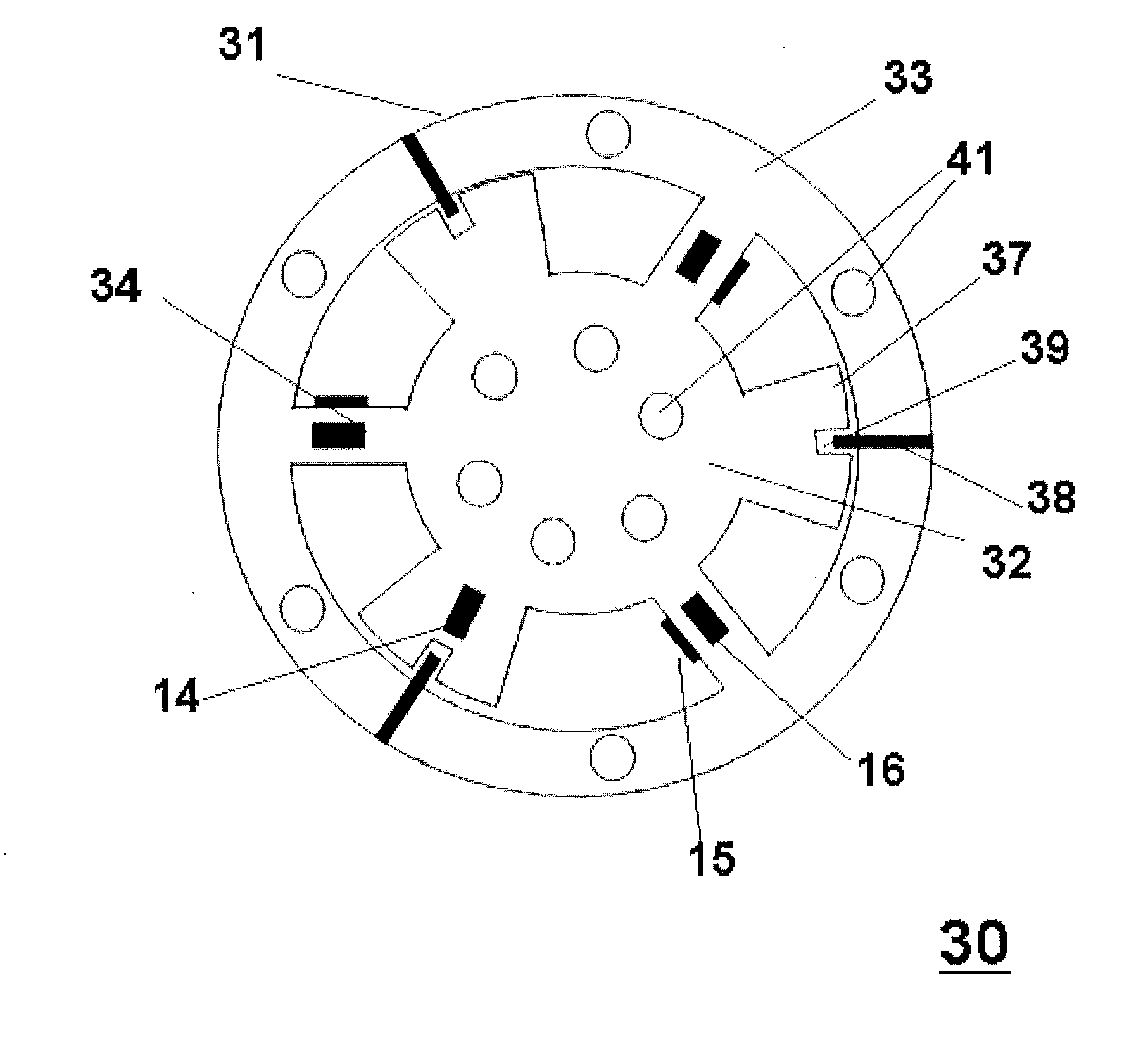 Set of multiaxial force and torque sensor and assembling method