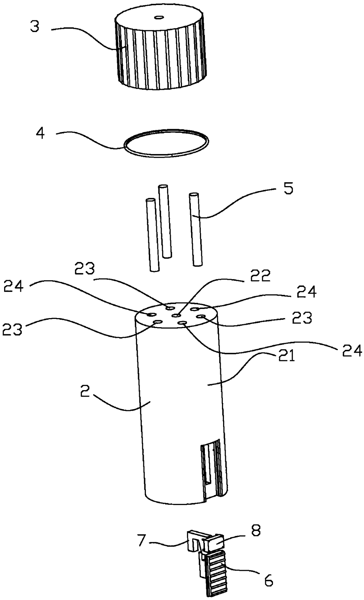 Multi-purpose lead sheath seat with function of damper regulation