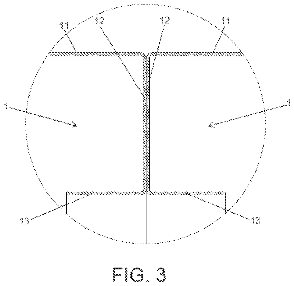 Method for manufacturing a one-piece reinforced structure and obtained structure