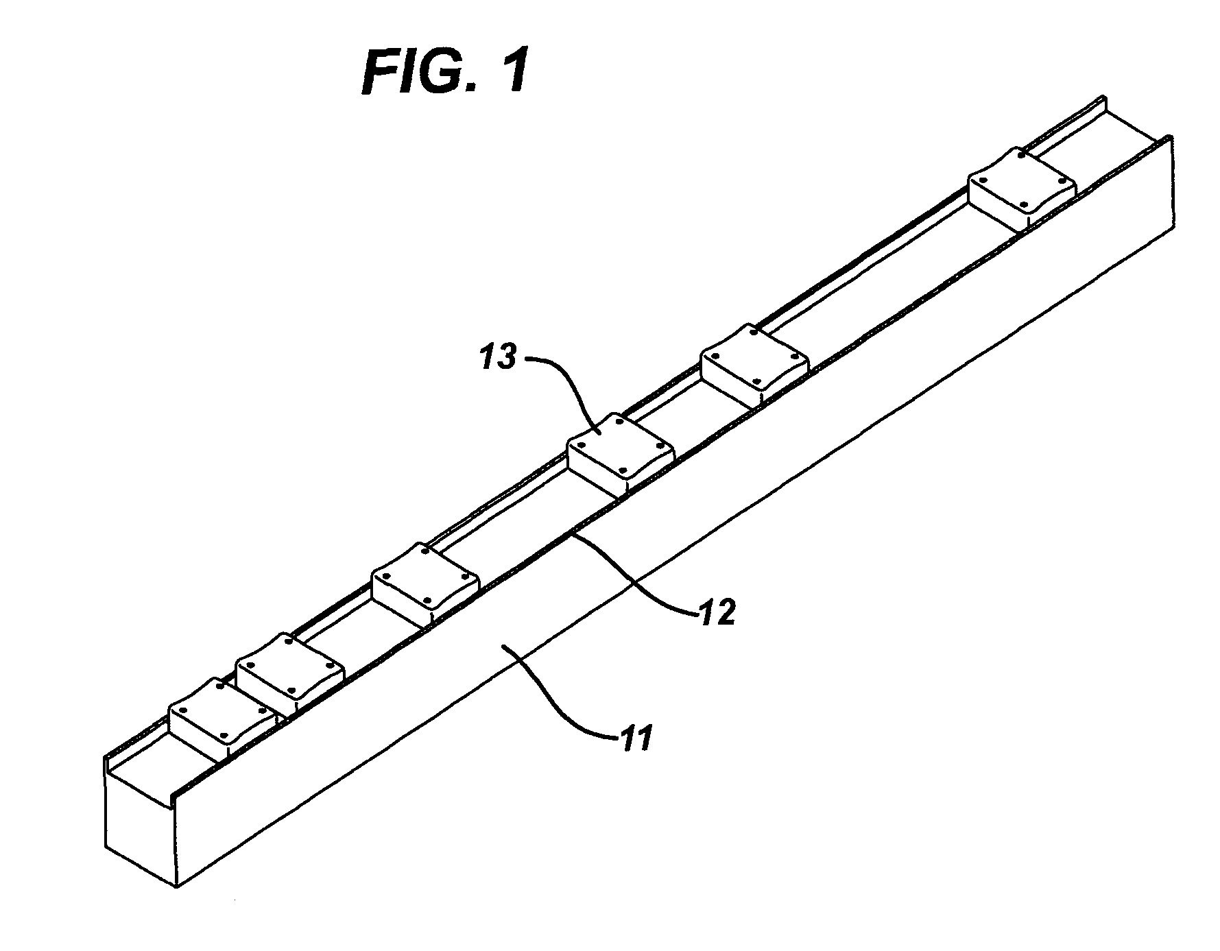 Transport system powered by short block linear synchronous motors and switching mechanism