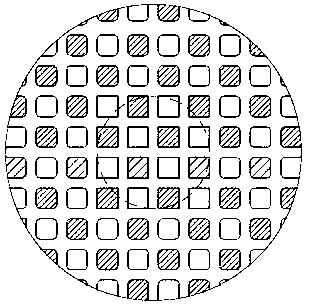 Edge chamfering structure of honeycomb ceramic particle catcher