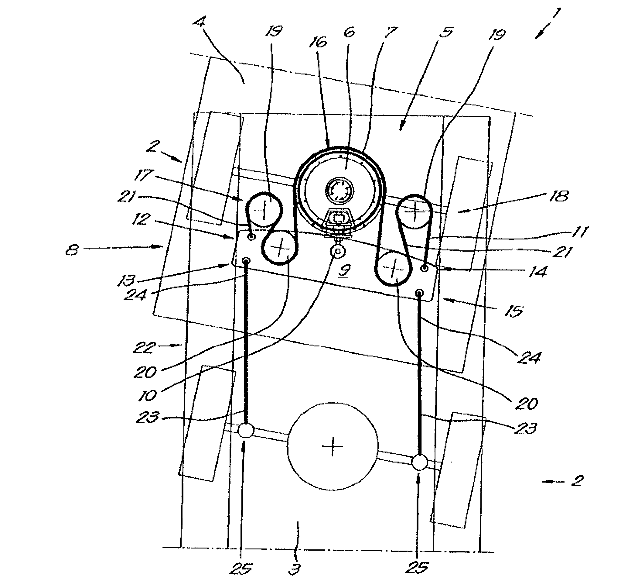 A steering mechanism for a drawn vehicle to steer one or more turnable steered axles