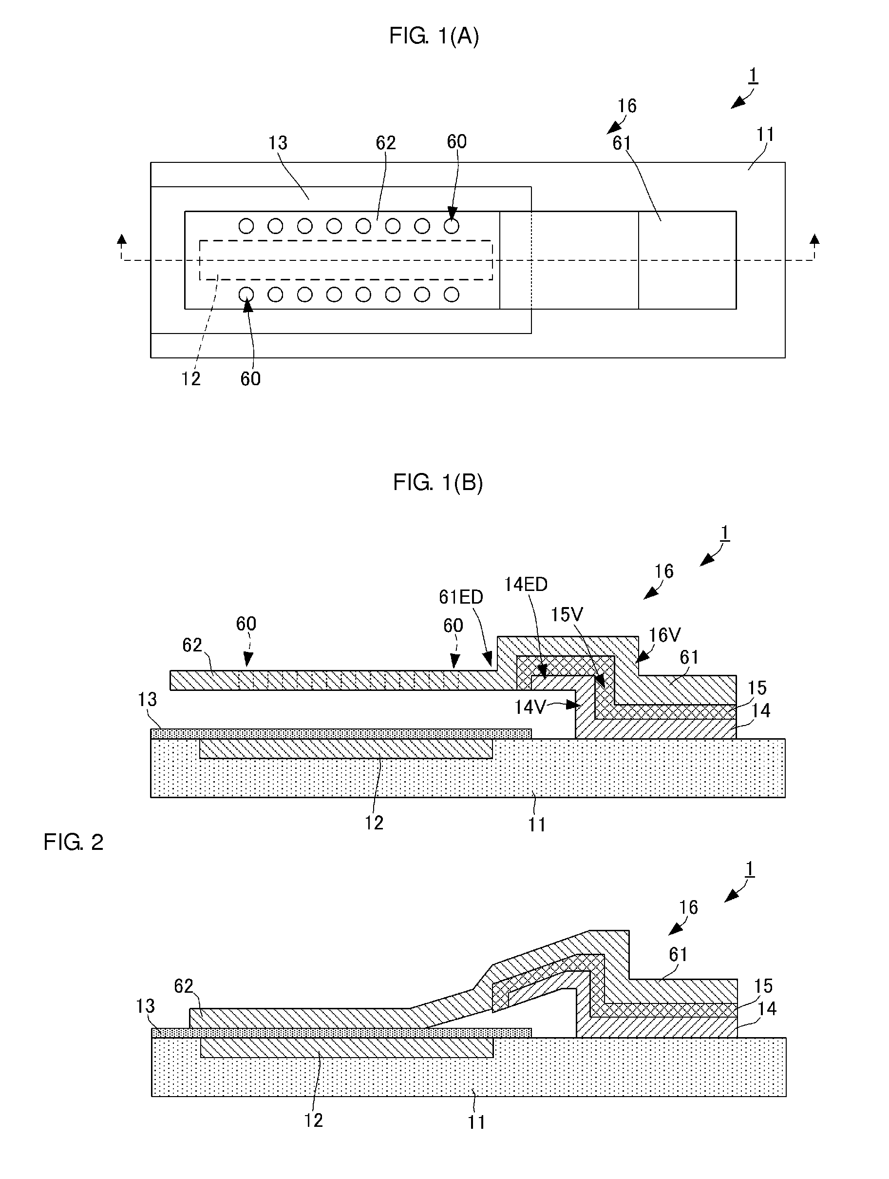 Piezoelectric actuator having a moveable electrode portion