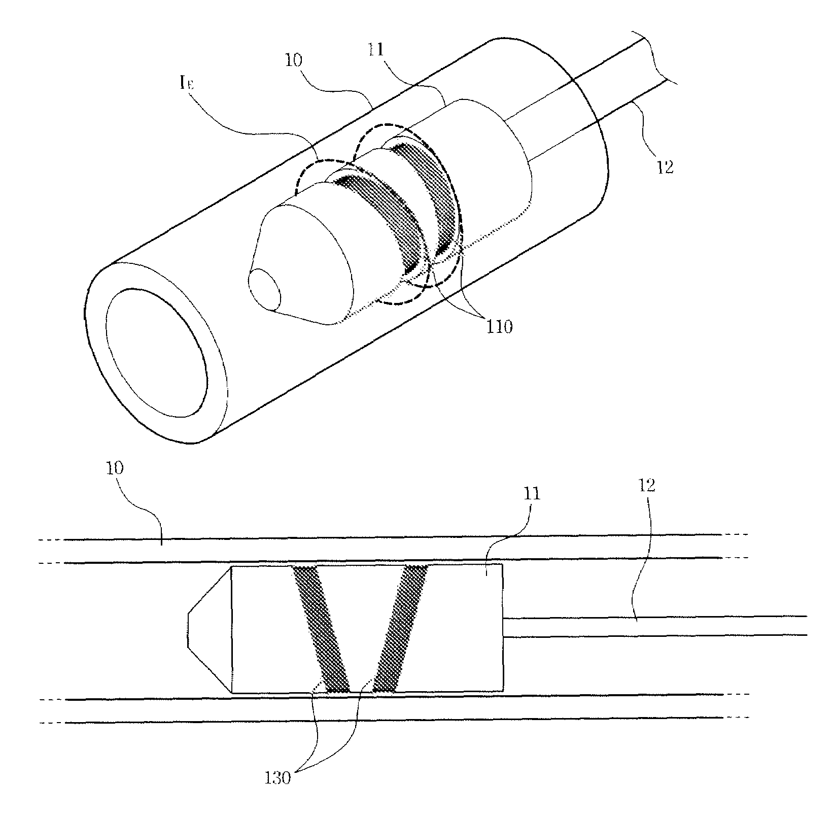 Sensor for detecting surface defects of metal tube using eddy current method