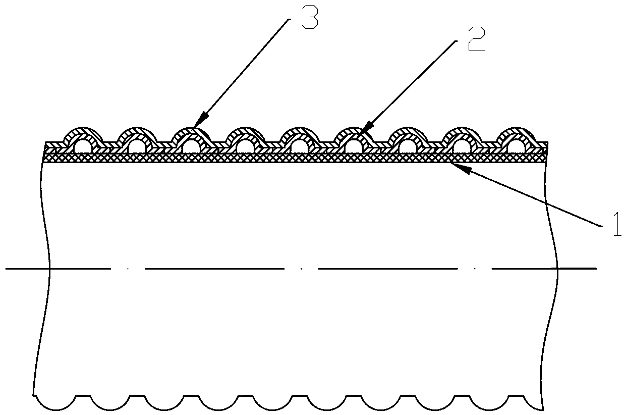 Tube-framework plastic composite tube and producing process thereof