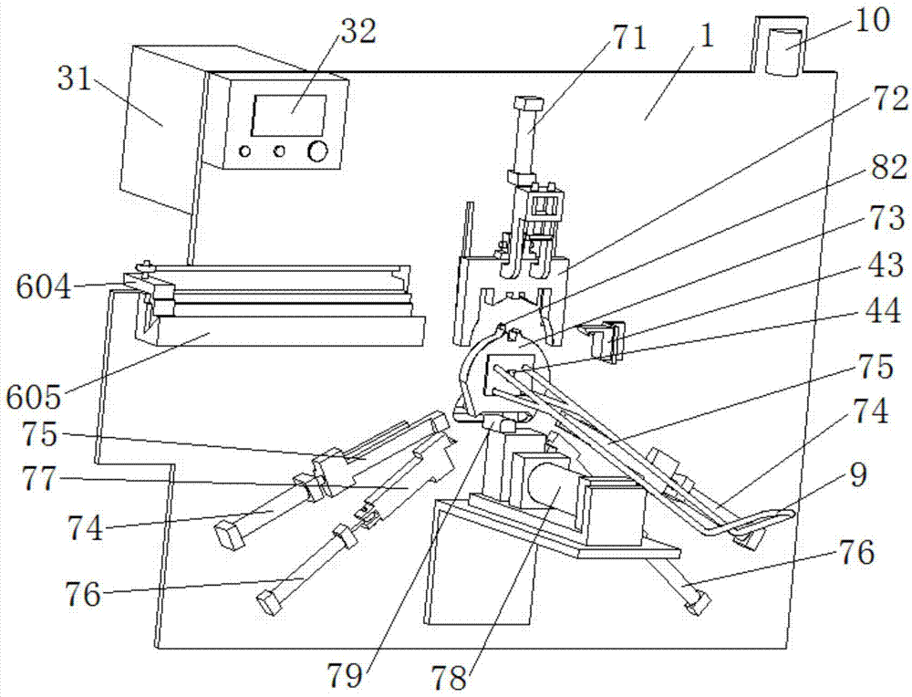 Full-automatic intelligent steel wire handle forming machine