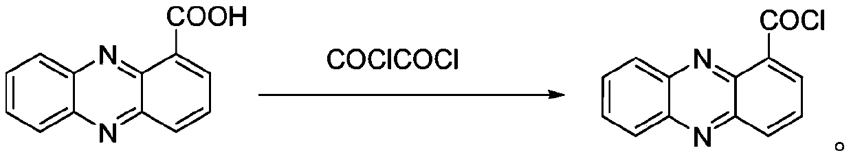 Phenazino-1-carboxylic acid triazole derivative as well as preparation method and application thereof