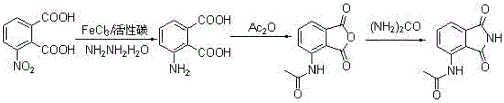 Preparation method of 3-acetyl aminophthalimide