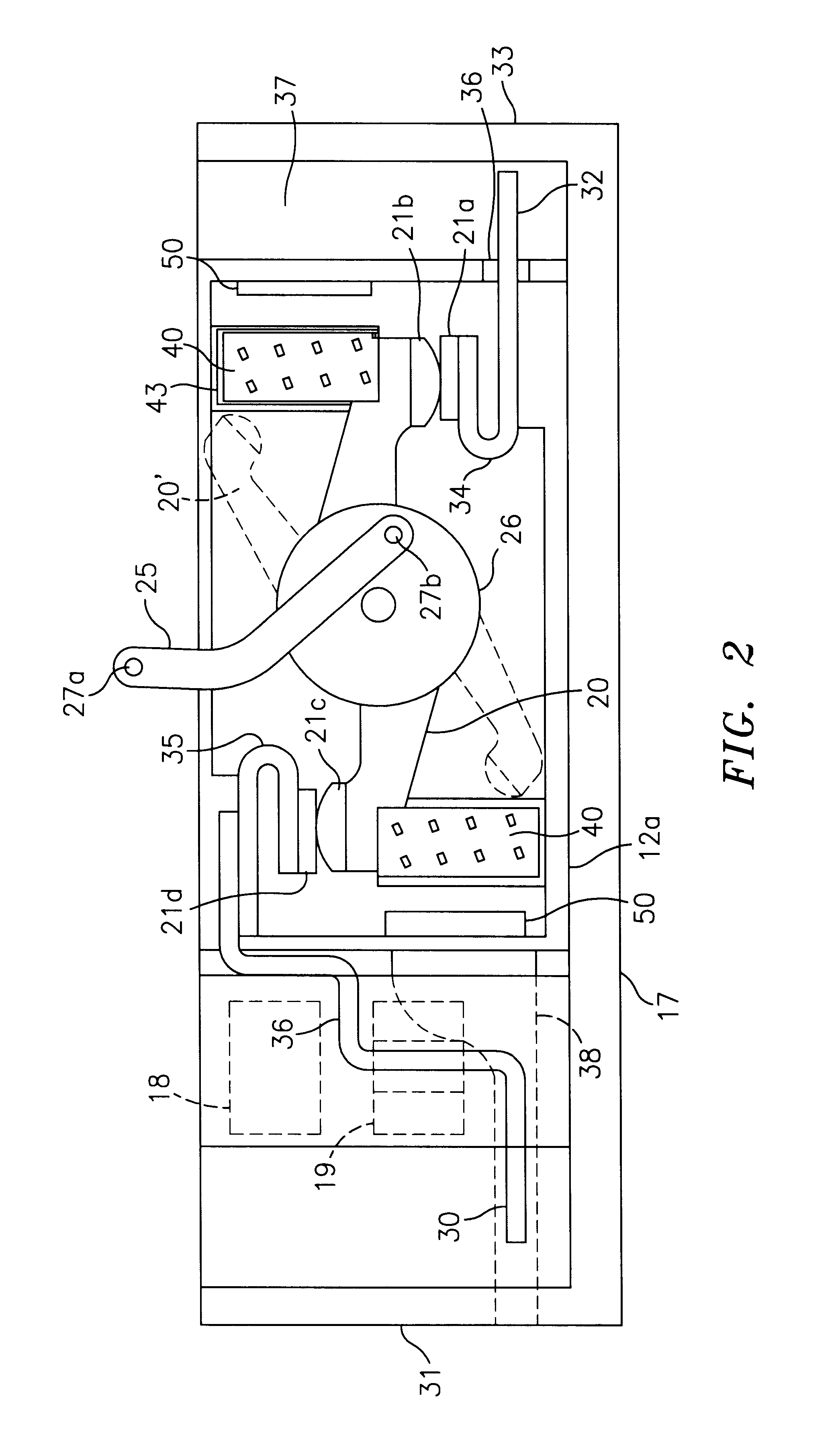 Circuit breaker arc exhaust baffle with variable aperture