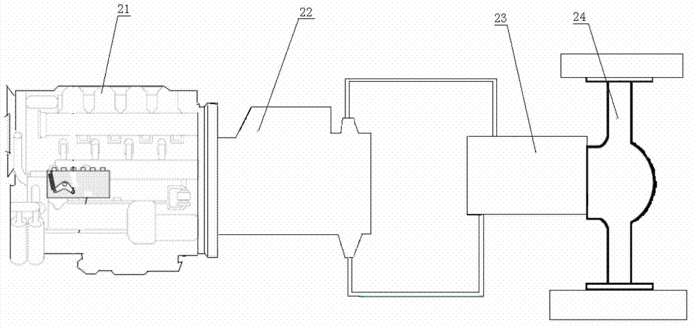 Automobile crane and driving system thereof