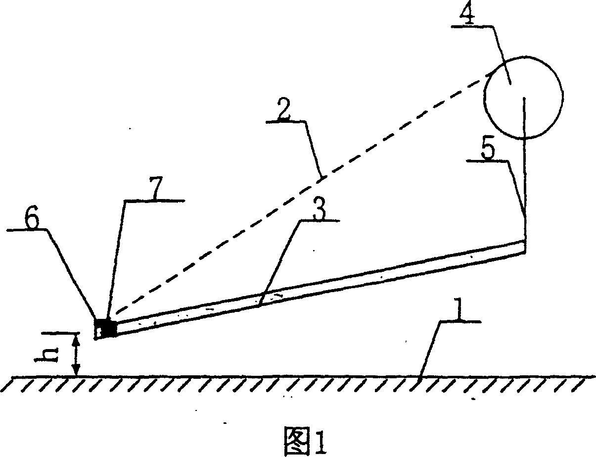 Bulwark ladder able to lift or fall with tidal level