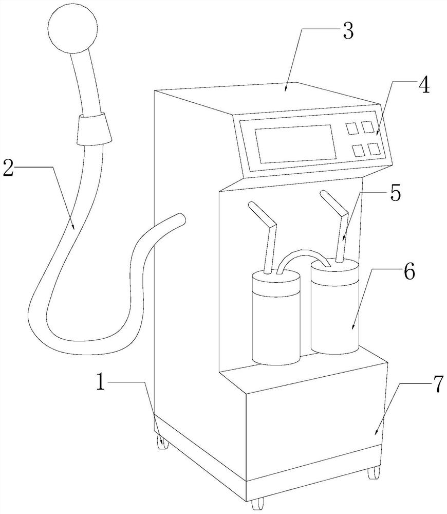 Gastric lavage device for digestive department