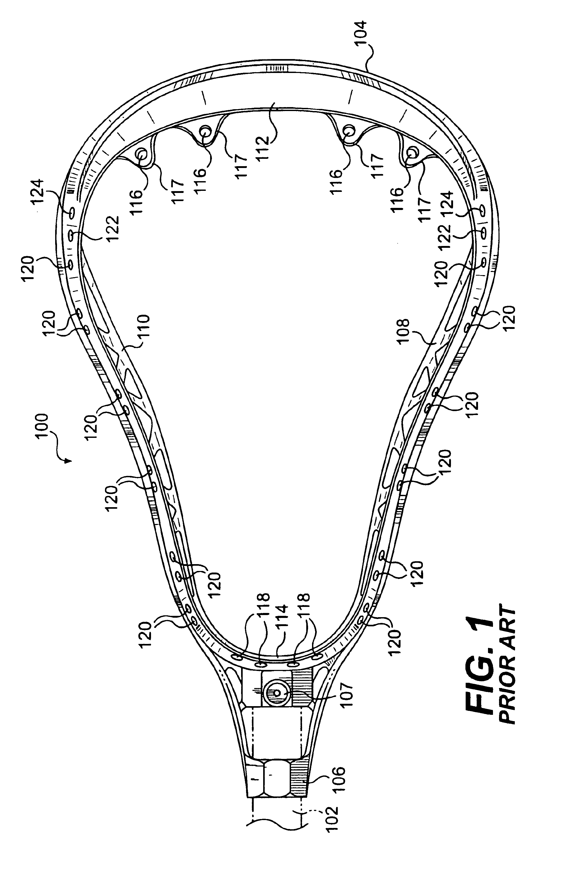 Multi-component lacrosse stick head