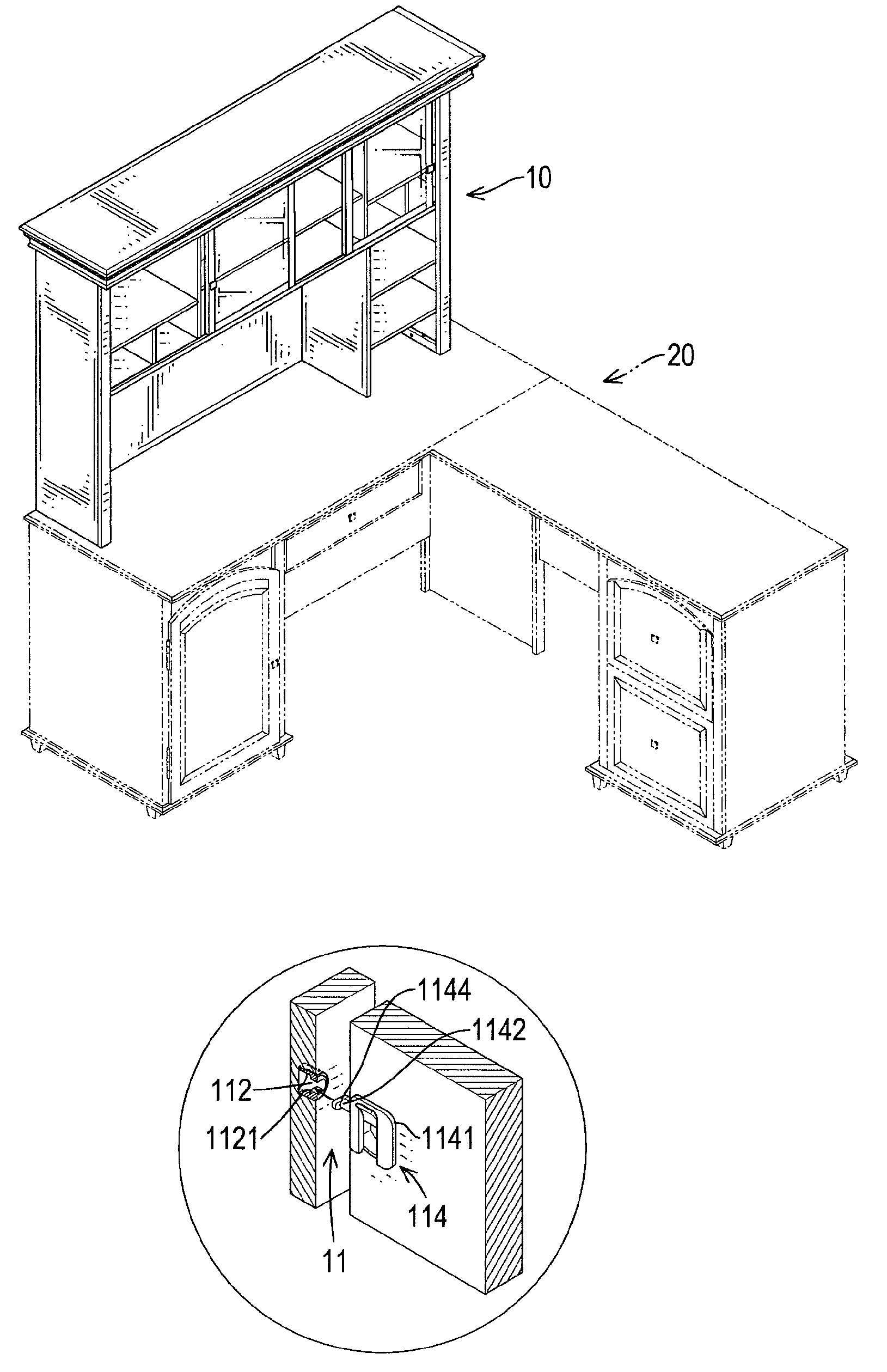 RTA modular desktop cabinet