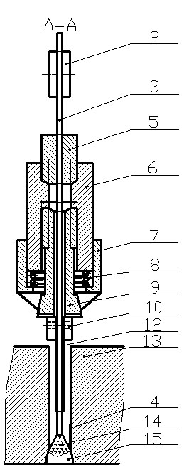 Ultra-narrow gap welding device and method for U-shaped flux strip constraining arc