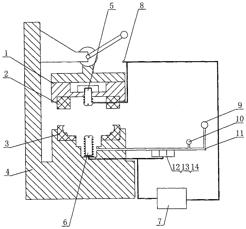 Precise testing device of safety valve of cylindrical lithium-ion battery