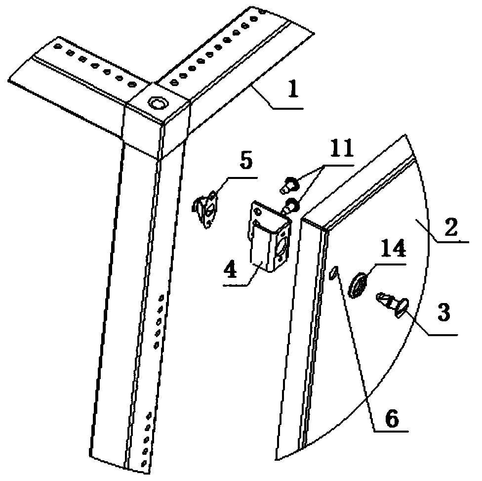 Door locking device for low-voltage power distribution cabinet