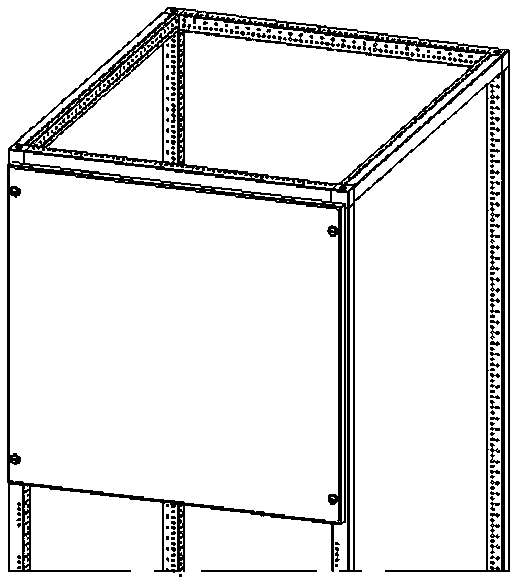 Door locking device for low-voltage power distribution cabinet