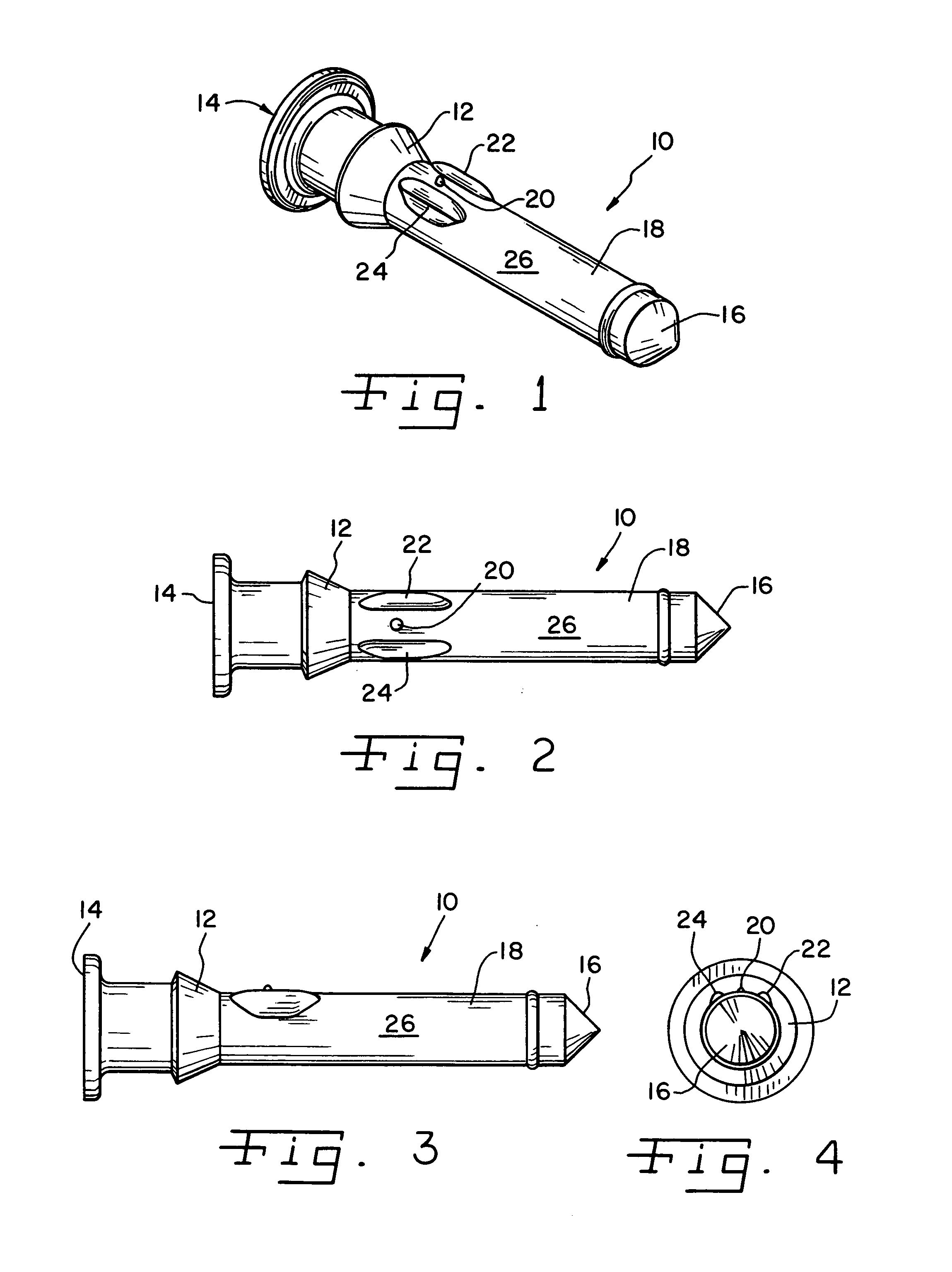 Molded plastic rod with improved break strength