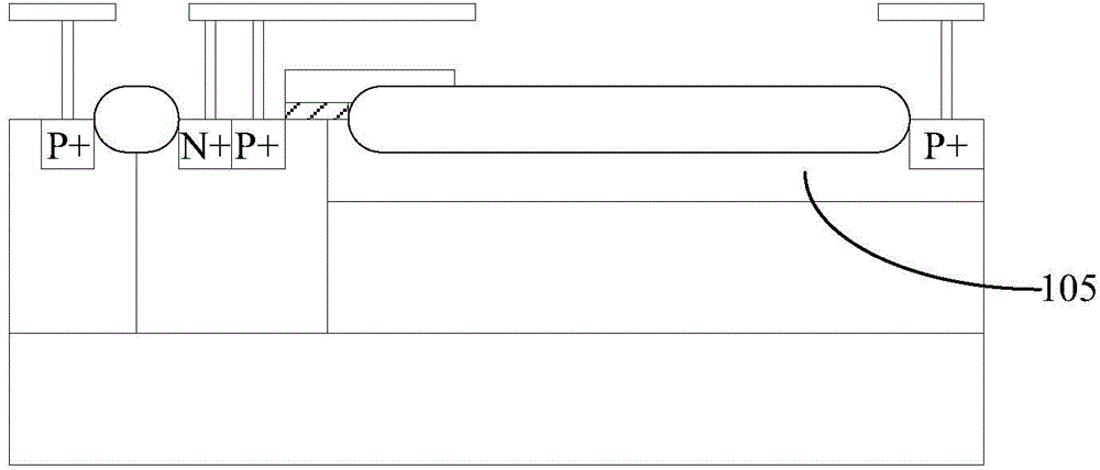 High-voltage P-type lateral double-diffused metal oxide semiconductor field effect transistor