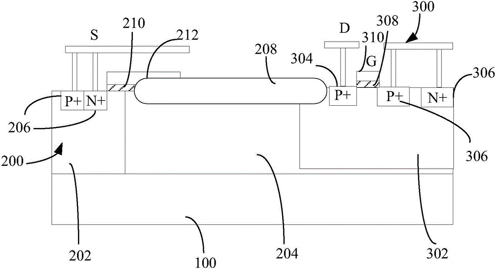 High-voltage P-type lateral double-diffused metal oxide semiconductor field effect transistor