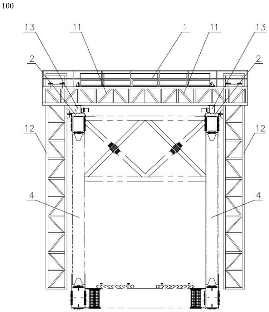 Inspection device and inspection method for truss bridges