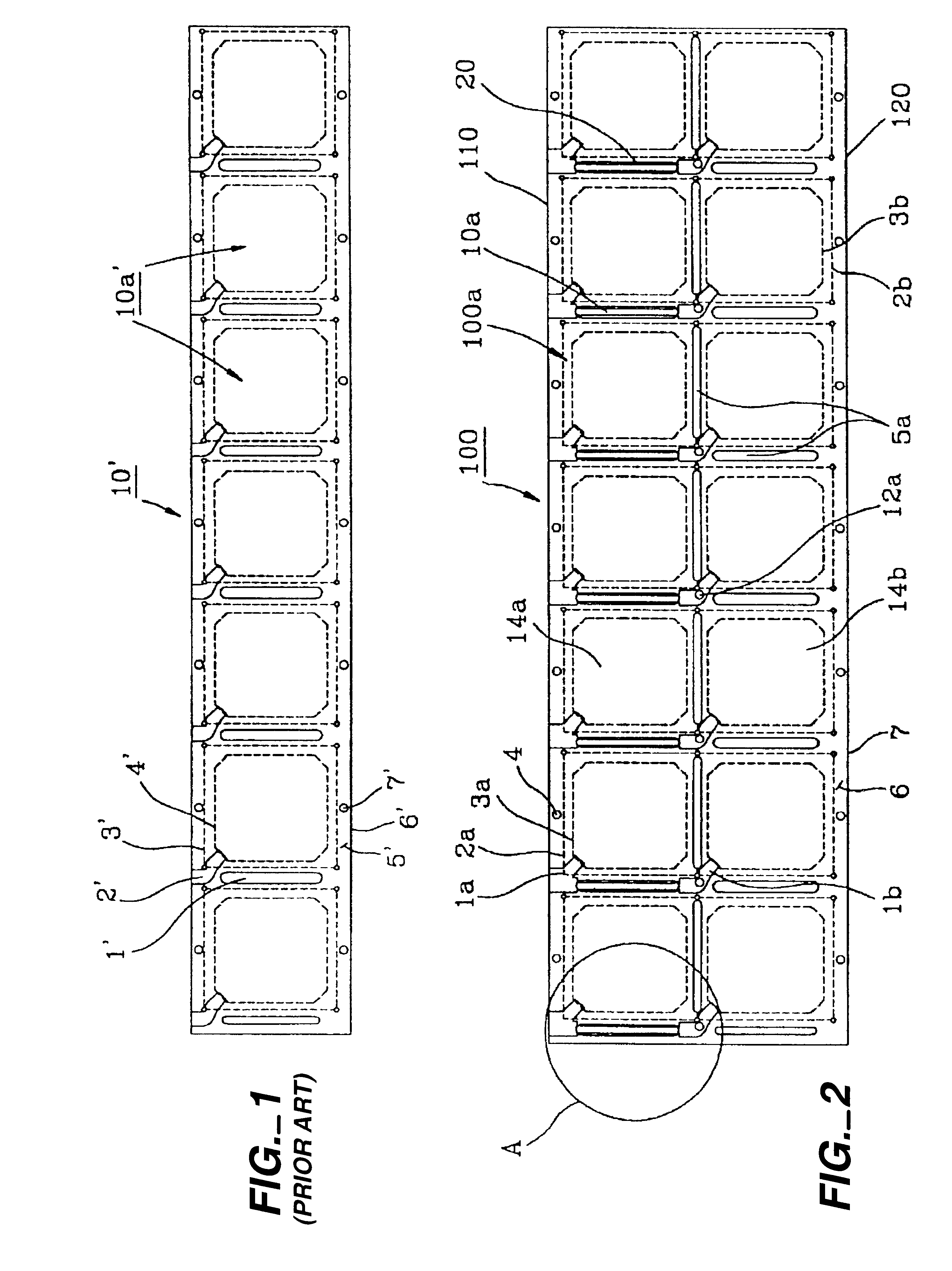 Matrix type printed circuit board for semiconductor packages