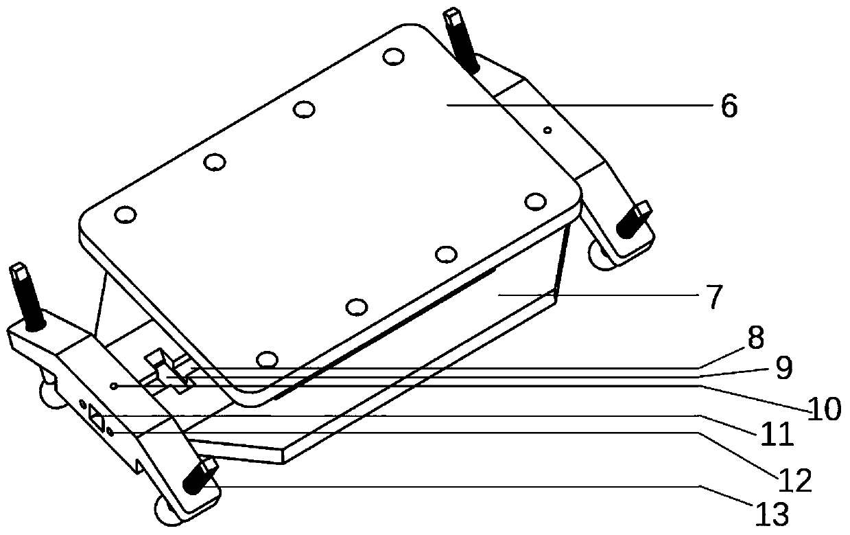 Switching device and test system in vibration test of aircraft externally-hung aircraft