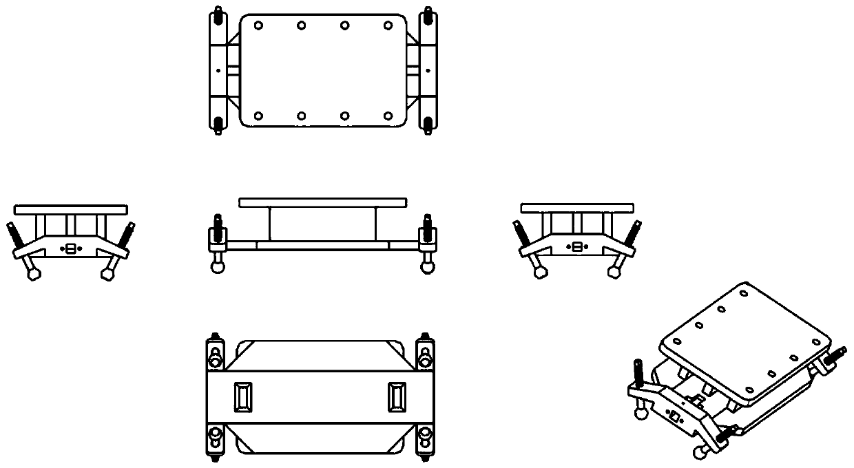 Switching device and test system in vibration test of aircraft externally-hung aircraft