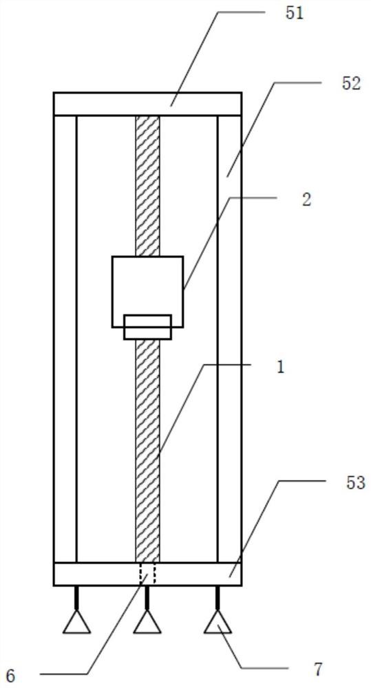 Crane main beam camber measuring device and method