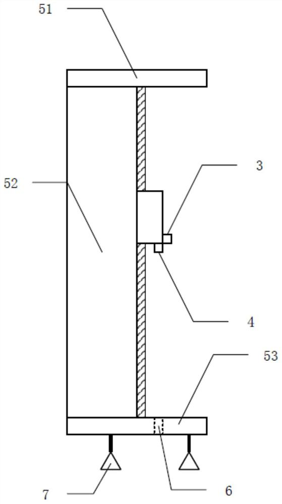 Crane main beam camber measuring device and method