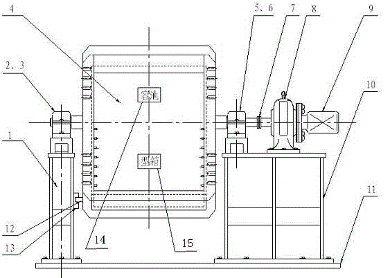 Processing method for rolling casting device