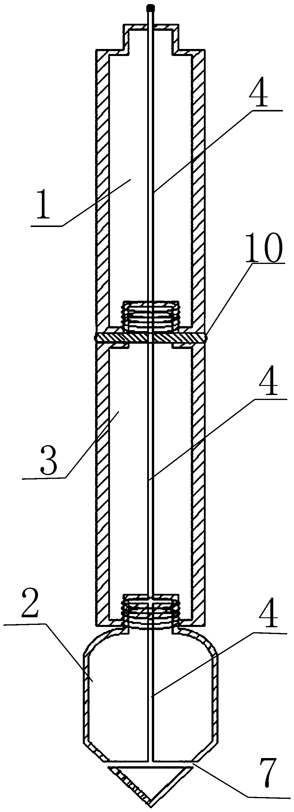 Synchronous water injection and humidification device for lime-soil compaction pile