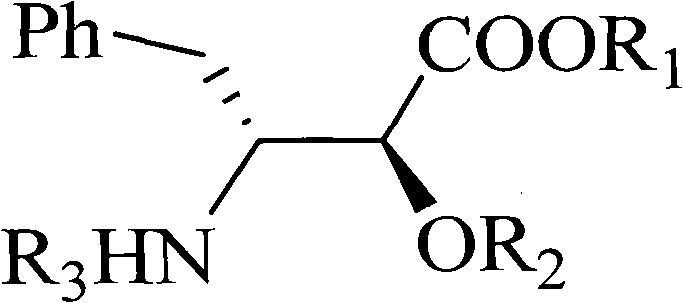 Method for synthesizing optically active alpha-hydroxyl-beta-phenmethyl-beta-amino acid derivative