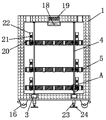 Adjustable and movable computer cabinet for big data