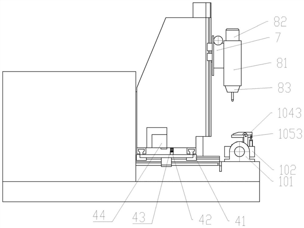 Full-process automatic machining system for front shaft