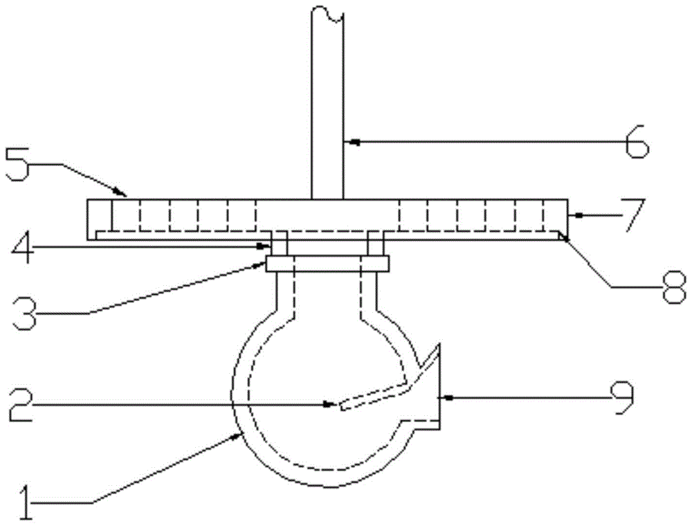 A device for suppressing crystallizer liquid level fluctuation at high pulling speed