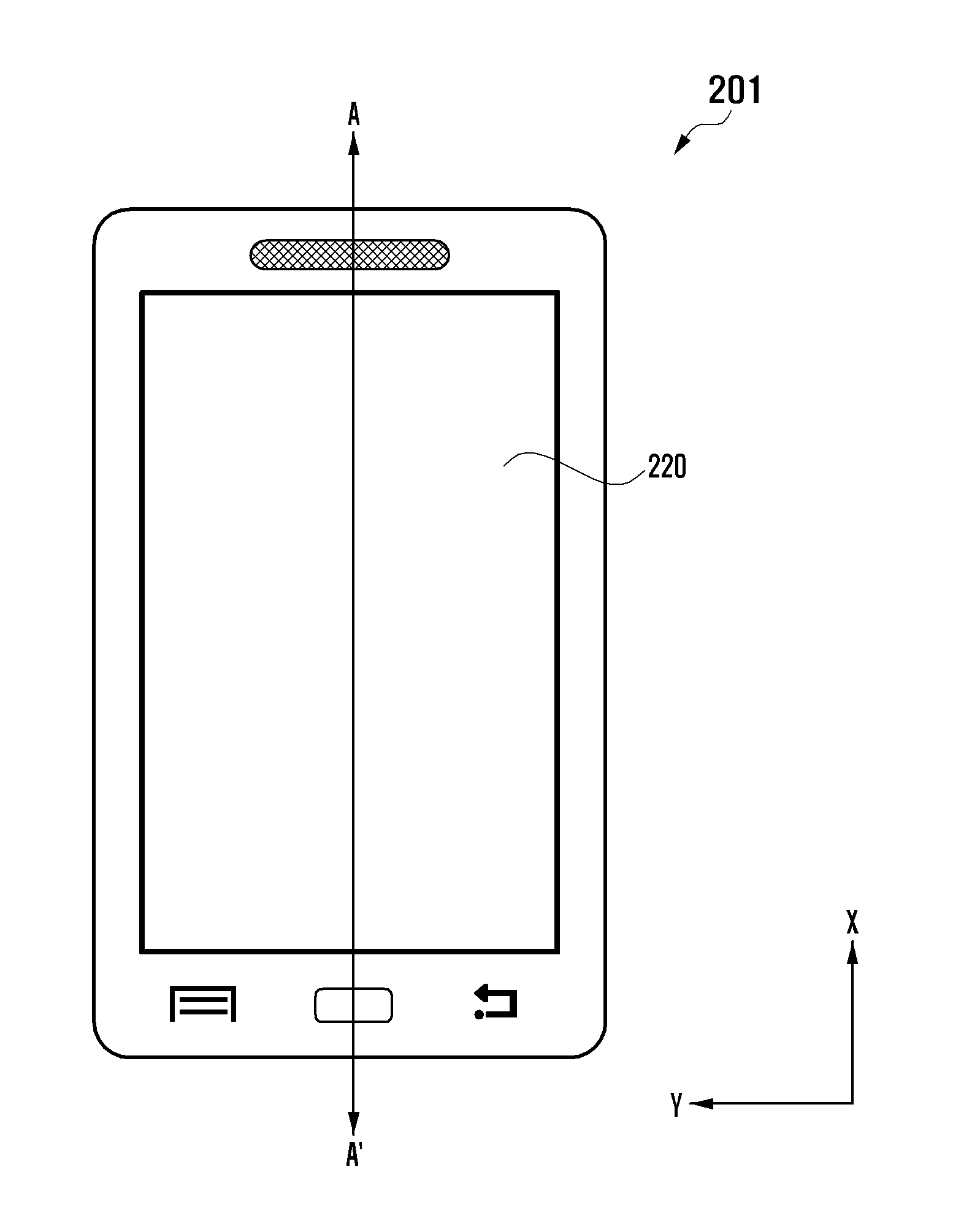 Touch screen panel active matrix organic light emitting diode display device