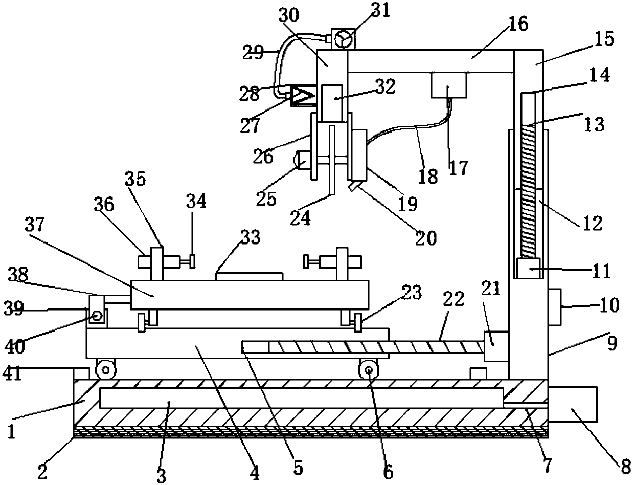 Dust-free tile cutting device